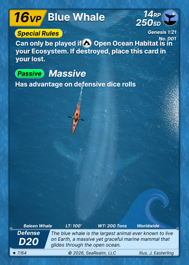 Blue Whale SeaRealm card